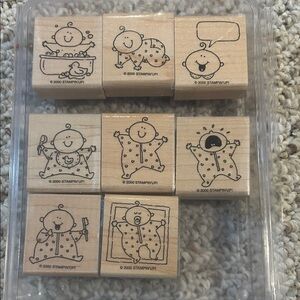 Stampin' Up! Baby Stamp Set - Natural Wood Baby Firsts